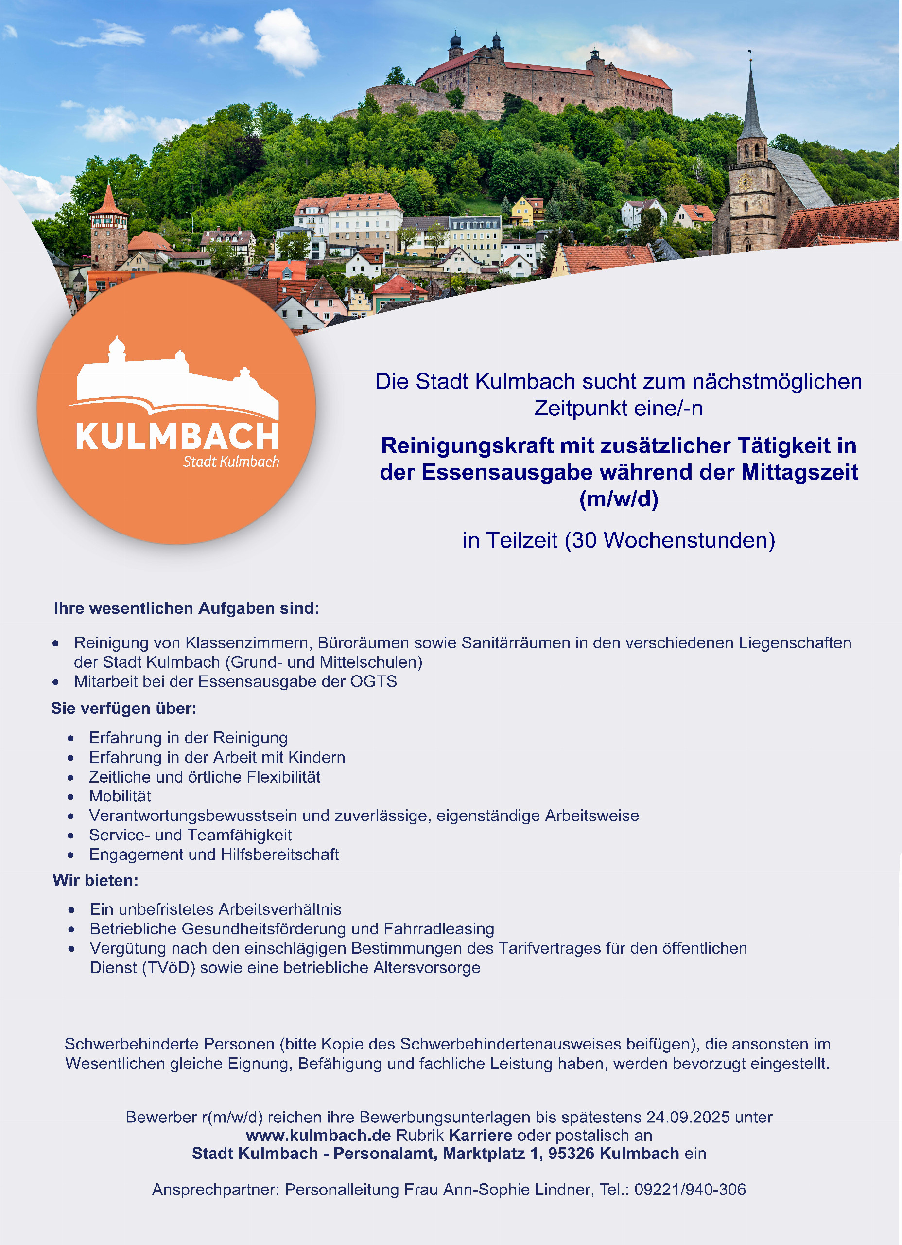 Stellenausschreibung - Reinigungskraft Schule Sept. 2025.jpg