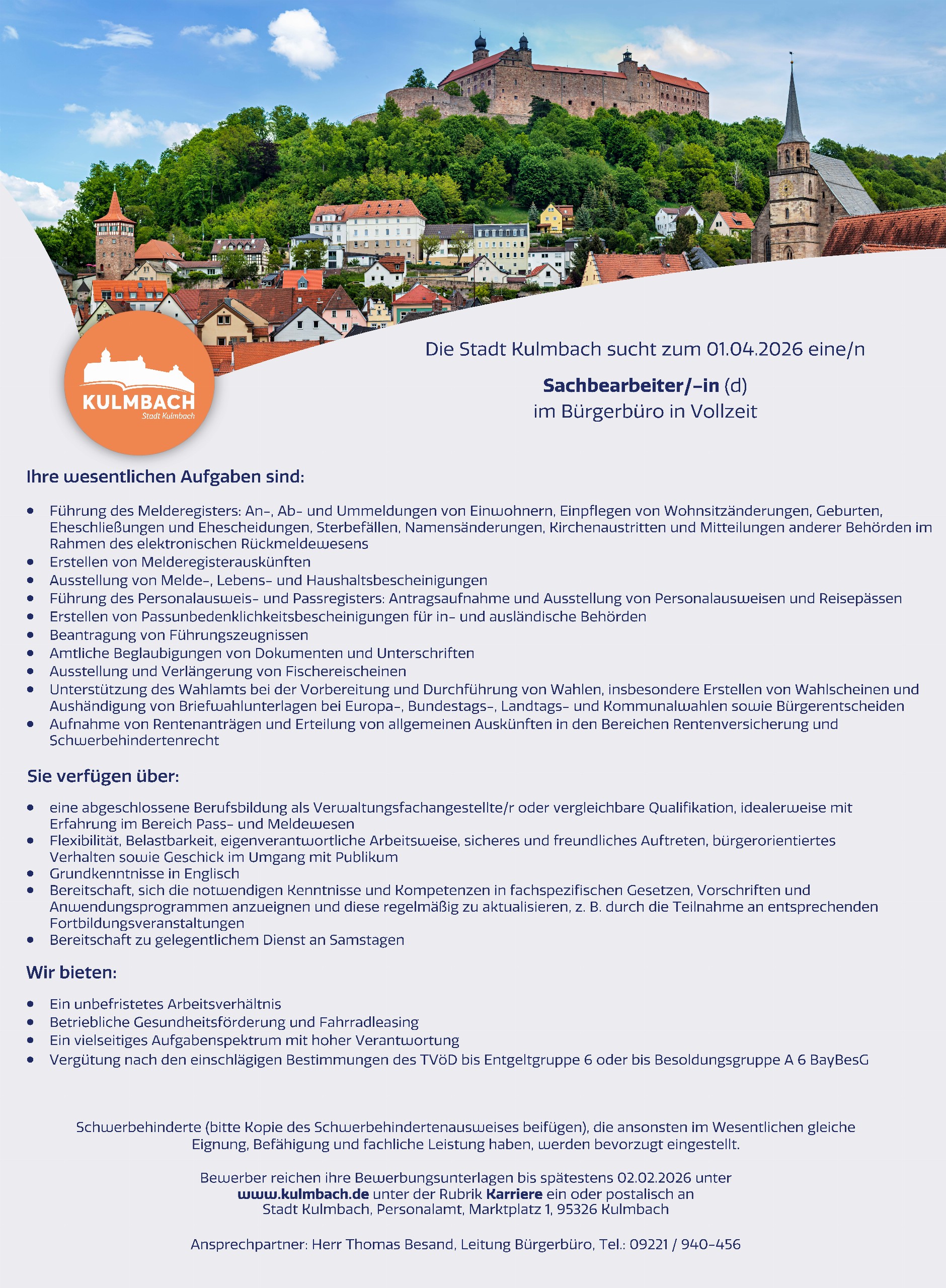 Stellenausschreibung - Sachbearbeiter Bürgerbüro 2026.jpg