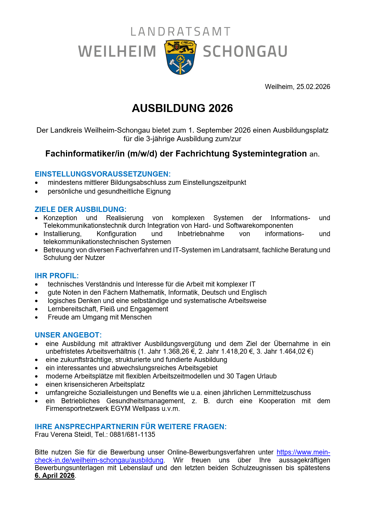 Ausbildung 2026 - Fachinformatiker-in (m-w-d) Fachrichtung Systemintegration II.png